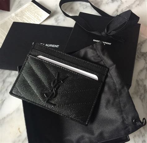 ysl silver card holder|ysl card holder selfridges.